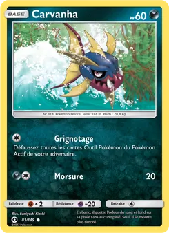 Carvanha 81/149 Soleil et Lune