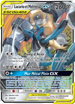 Lucario et Melmetal GX 120/214 Alliance Infaillible