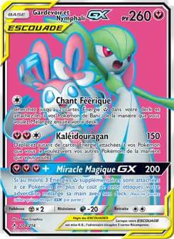 Gardevoir et Nymphali GX 204/214 Alliance Infaillible