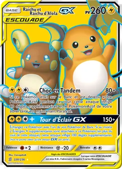Raichu et Raichu d’Alola GX 220/236 Harmonie des Esprits