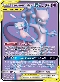 Mewtwo et Mew GX 222/236 Harmonie des Esprits