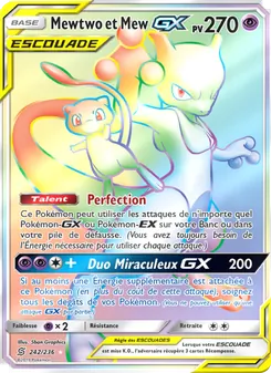Mewtwo et Mew GX 242/236 Harmonie des Esprits