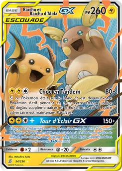 Raichu et Raichu d’Alola GX 54/236 Harmonie des Esprits