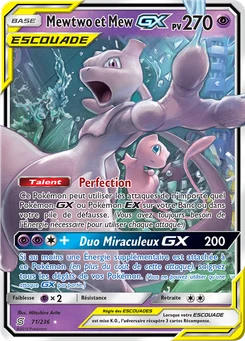 Mewtwo et Mew GX 71/236 Harmonie des Esprits