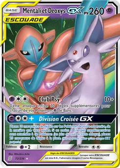 Mentali et Deoxys GX 72/236 Harmonie des Esprits