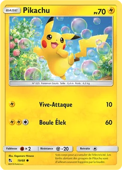 Pikachu 19/68 Destinées Occultes