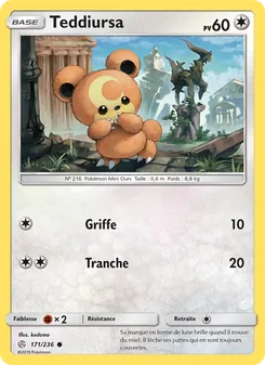 Teddiursa 171/236 Éclipse Cosmique