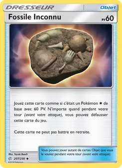 Fossile Inconnu 207/236 Éclipse Cosmique