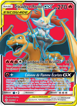 Dracaufeu et Roussil GX 212/236 Éclipse Cosmique