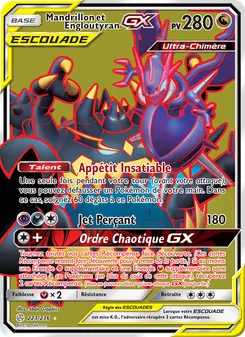 Mandrillon et Engloutyran GX 223/236 Éclipse Cosmique