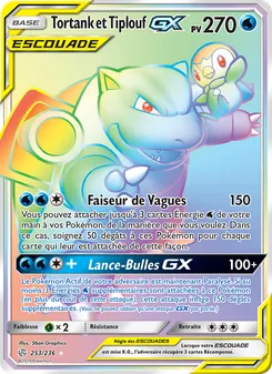 Tortank et Tiplouf GX 253/236 Éclipse Cosmique