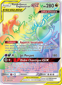 Mandrillon et Engloutyran GX 260/236 Éclipse Cosmique