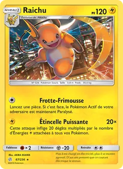 Raichu 67/236 Éclipse Cosmique