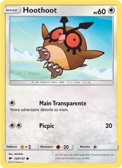 Hoothoot 106/147 Ombres Ardentes