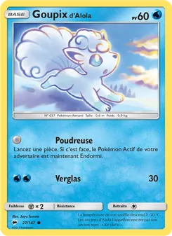 Goupix d’Alola 27/147 Ombres Ardentes