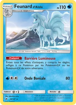 Feunard d’Alola 28/147 Ombres Ardentes