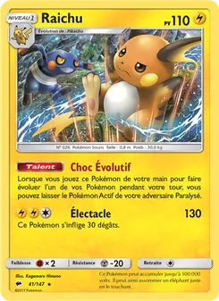 Raichu 41/147 Ombres Ardentes