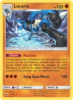 Lucario 71/147 Ombres Ardentes