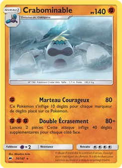 Crabominable 74/147 Ombres Ardentes