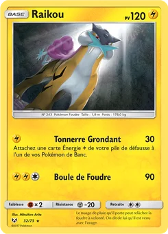 Raikou 32/73 Légendes Brillantes