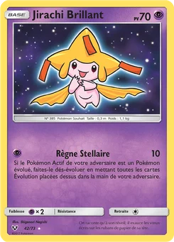 Jirachi Brillant 42/73 Légendes Brillantes