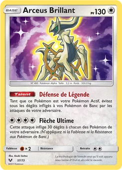 Arceus Brillant 57/73 Légendes Brillantes