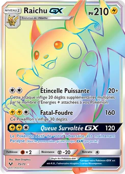 Raichu GX 75/73 Légendes Brillantes