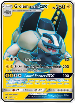 Grolem d’Alola GX 102/111 Invasion Carmin