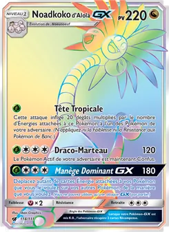 Noadkoko d’Alola GX 118/111 Invasion Carmin