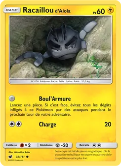 Racaillou d’Alola 32/111 Invasion Carmin