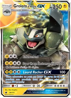 Grolem d’Alola GX 34/111 Invasion Carmin