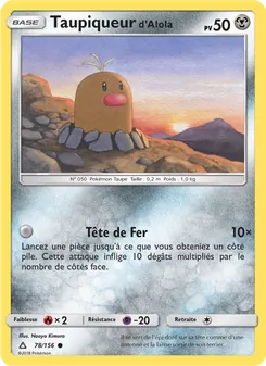 Taupiqueur d’Alola 78/156 Ultra-Prisme