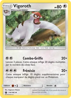 Vigoroth 114/168 Tempête Céleste
