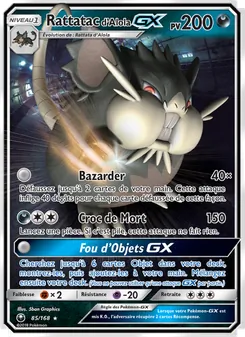 Rattatac d’Alola GX 85/168 Tempête Céleste