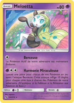 Meloetta 104/214 Tonnerre Perdu