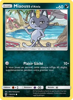 Miaouss d’Alola 118/214 Tonnerre Perdu