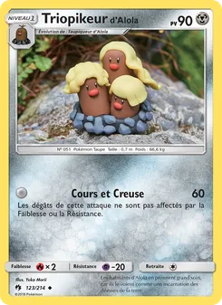 Triopikeur d’Alola 123/214 Tonnerre Perdu
