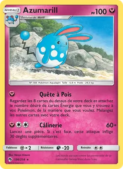 Azumarill 136/214 Tonnerre Perdu