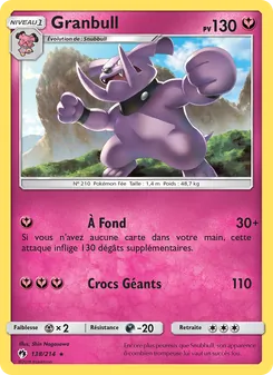 Granbull 138/214 Tonnerre Perdu