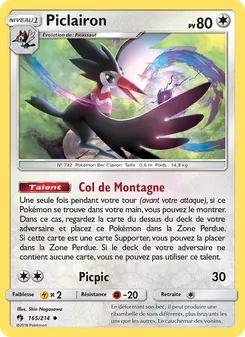 Piclairon 165/214 Tonnerre Perdu