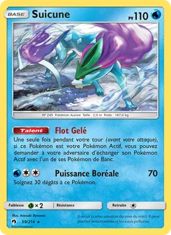 Suicune 59/214 Tonnerre Perdu