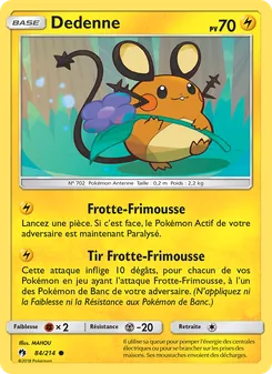 Dedenne 84/214 Tonnerre Perdu
