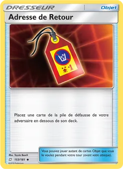 Adresse de Retour 153/181 Duo de Choc