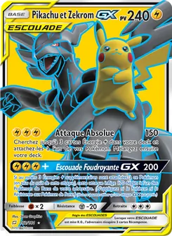 Pikachu et Zekrom GX 162/181 Duo de Choc