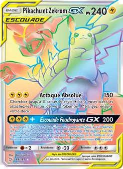 Pikachu et Zekrom GX 184/181 Duo de Choc