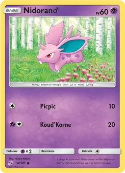 Nidoran♂ 57/181 Duo de Choc