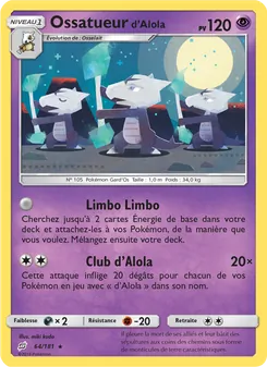 Ossatueur d’Alola 64/181 Duo de Choc