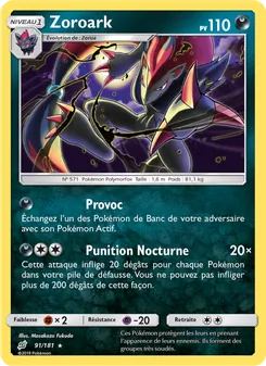 Zoroark 91/181 Duo de Choc
