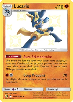 Lucario SV22 Destinées Occultes Coffre Étincelant