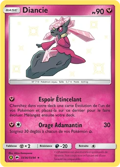 Diancie SV36 Destinées Occultes Coffre Étincelant